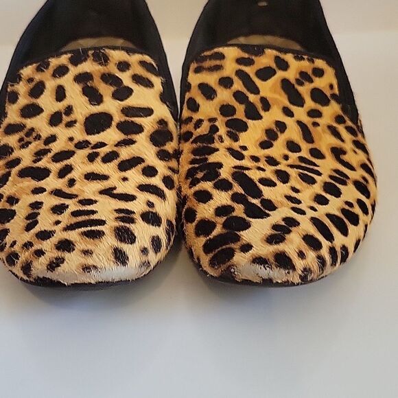 BIRDIES The Starling Leopard Print Flat Shoes Calf Hair Sz 7. 5  Cheetah - Picture 12 of 16